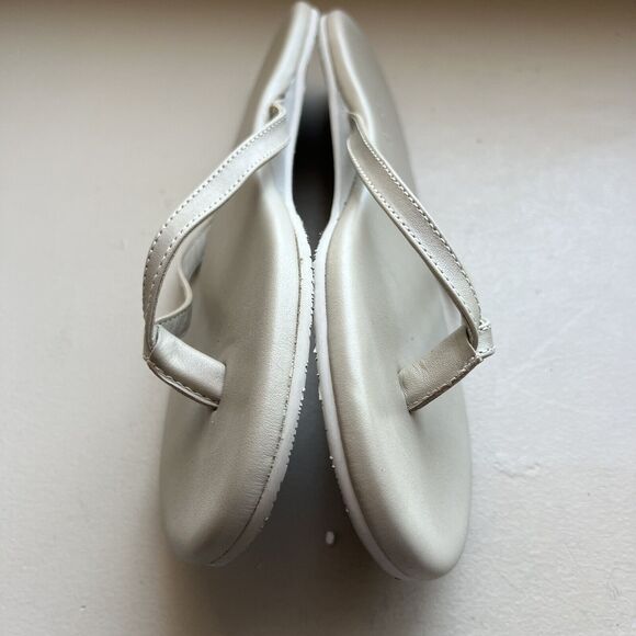 Hari Mari Cloud Light Taupe Gray Toe Post Thong Flip Flop Sandal Women’s 10 - Picture 16 of 16